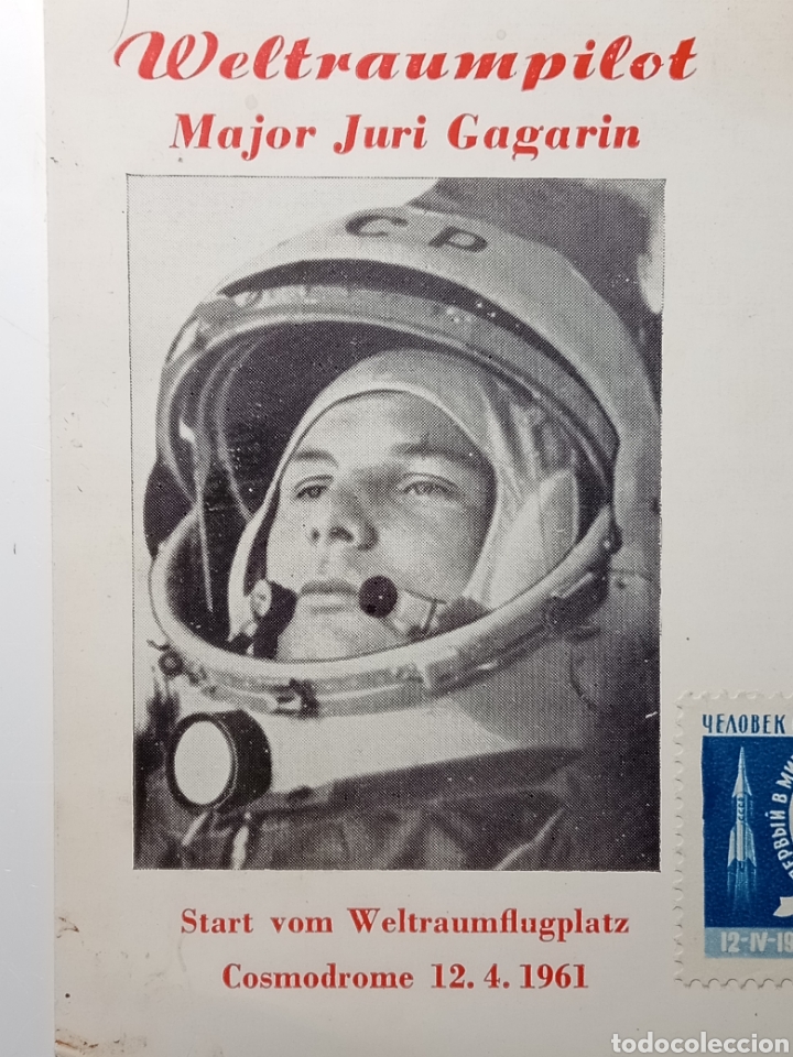 Sellos: Juri Gagarin tarjeta 1961 - Foto 5