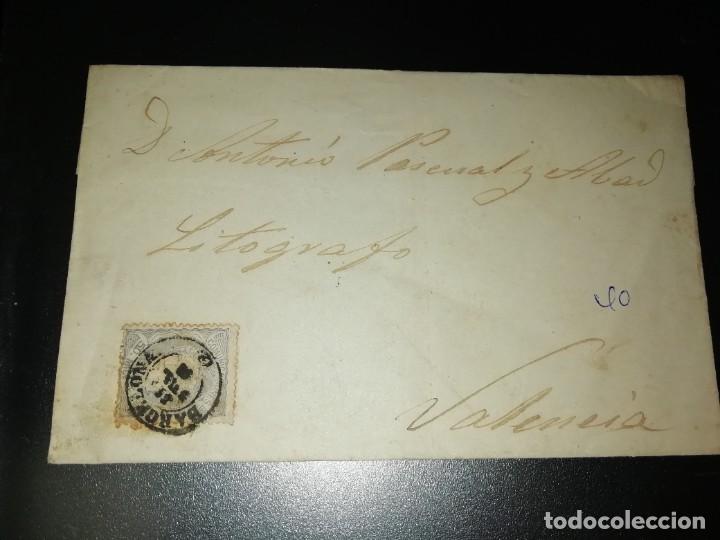 Sellos: Env&iacute;o de Valencia a Barcelona 18?? - Foto 2