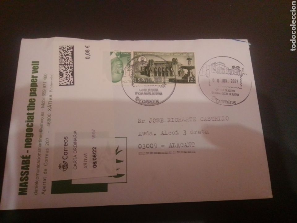 Sellos: Sobre franqueado - Foto 1