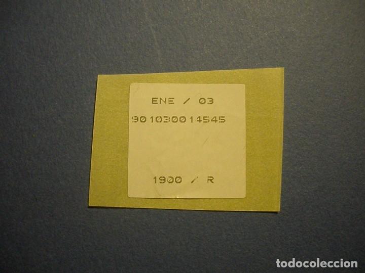 Sellos: CORREOS - ETIQUETA ATMS - COMIENZO DEL ROLLO - ENERO 2003. - Foto 1