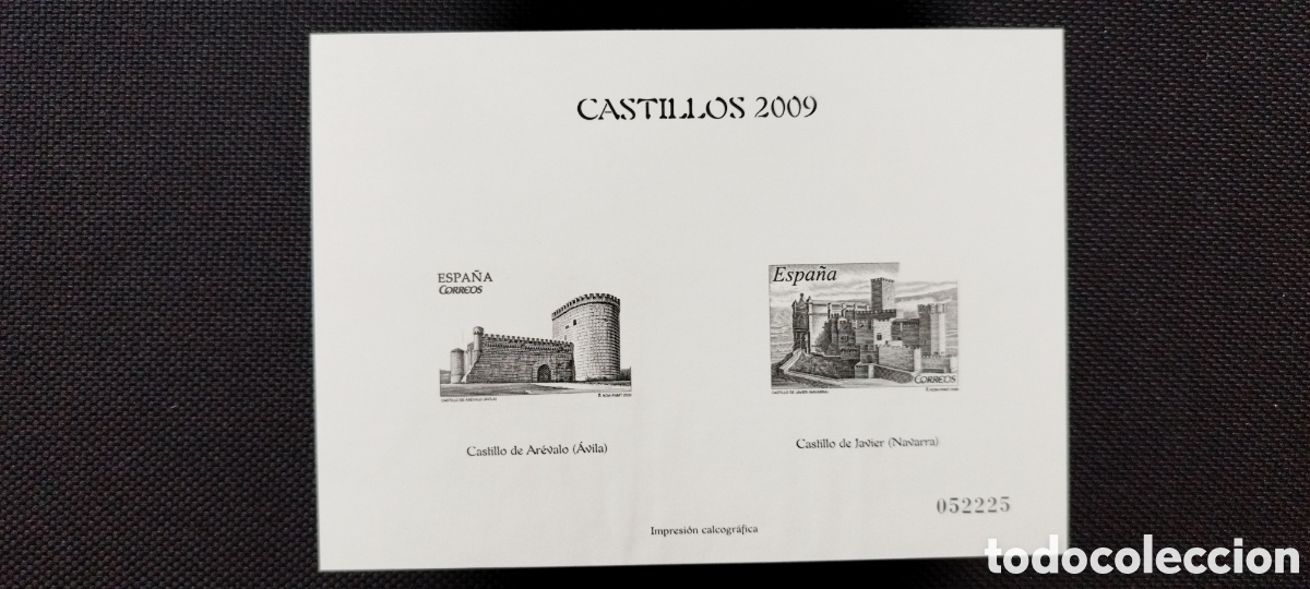 Sellos: PRUEBA CALCOGR&Aacute;FICA CASTILLOS 2009 - Foto 1