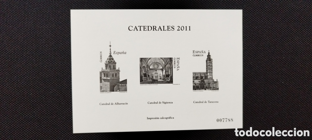 Sellos: PRUEBA CALCOGR&Aacute;FICA CATEDRALES 2011 - Foto 1