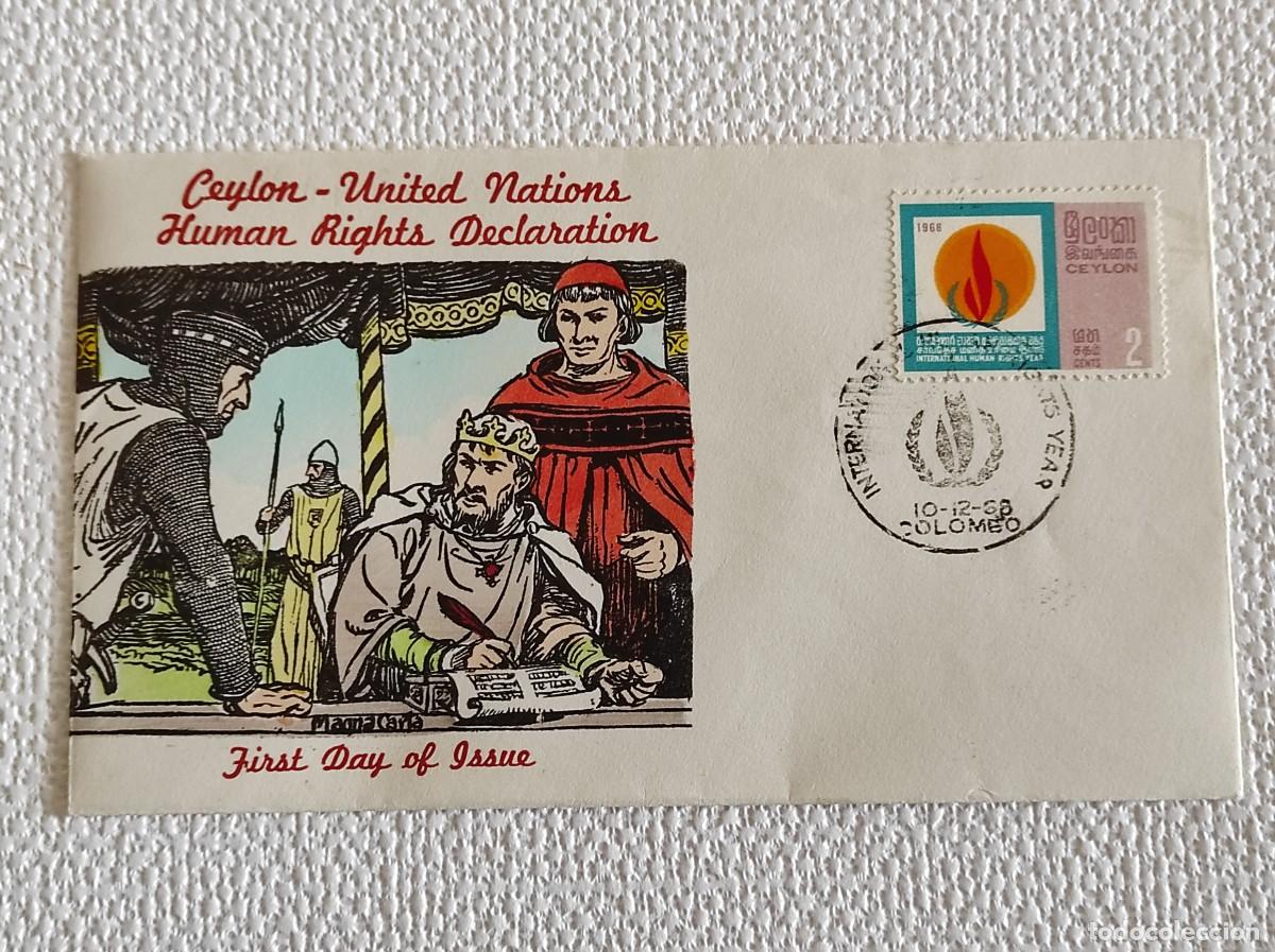 Sellos: Sobre primer d&iacute;a de Ceylon - Foto 1