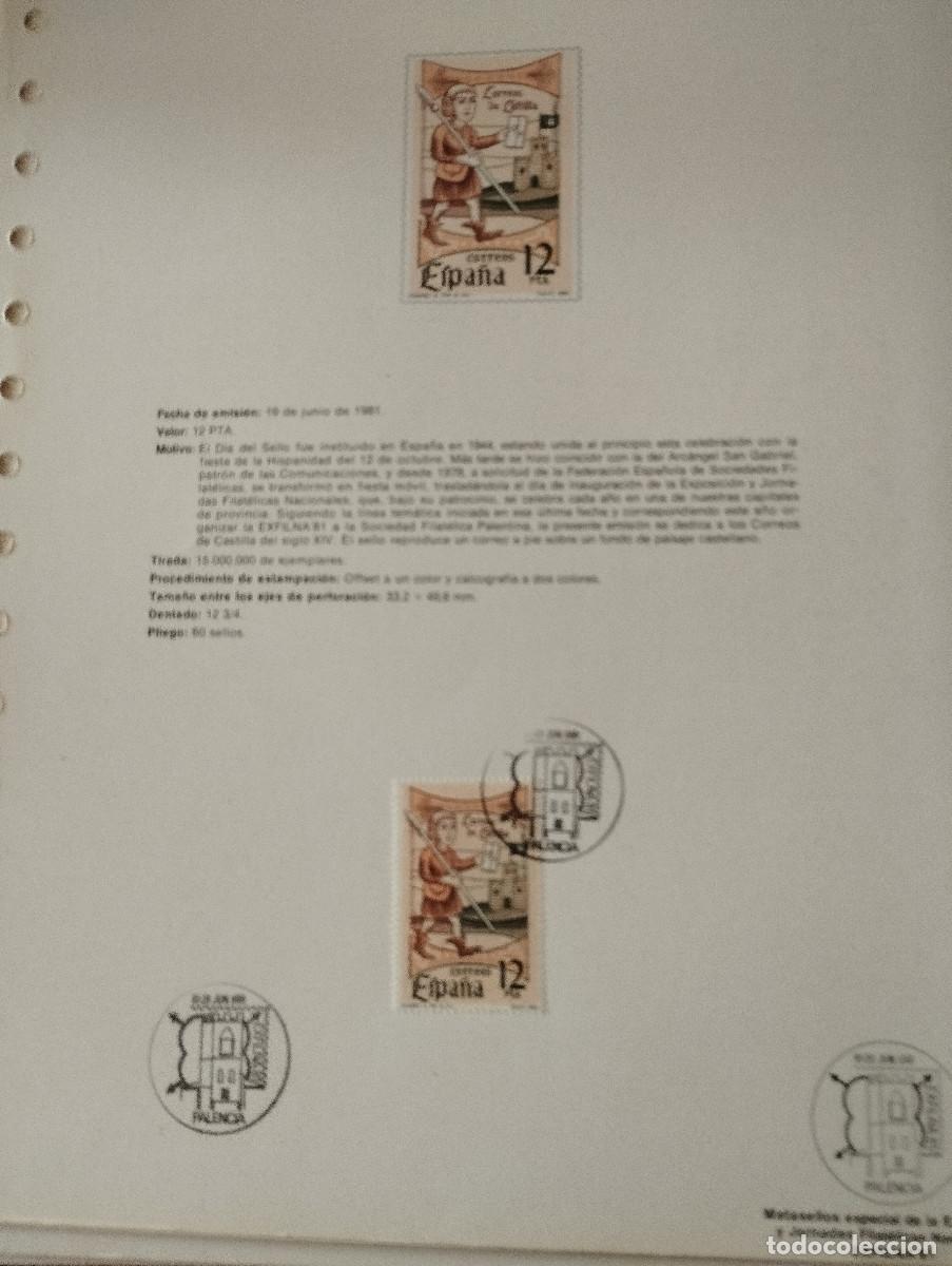 Sellos: 5 documentos filatelicos DIA DEL SELLO - Foto 2