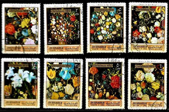 Sellos: SELLOS - MANAMA - FLORES - Foto 1