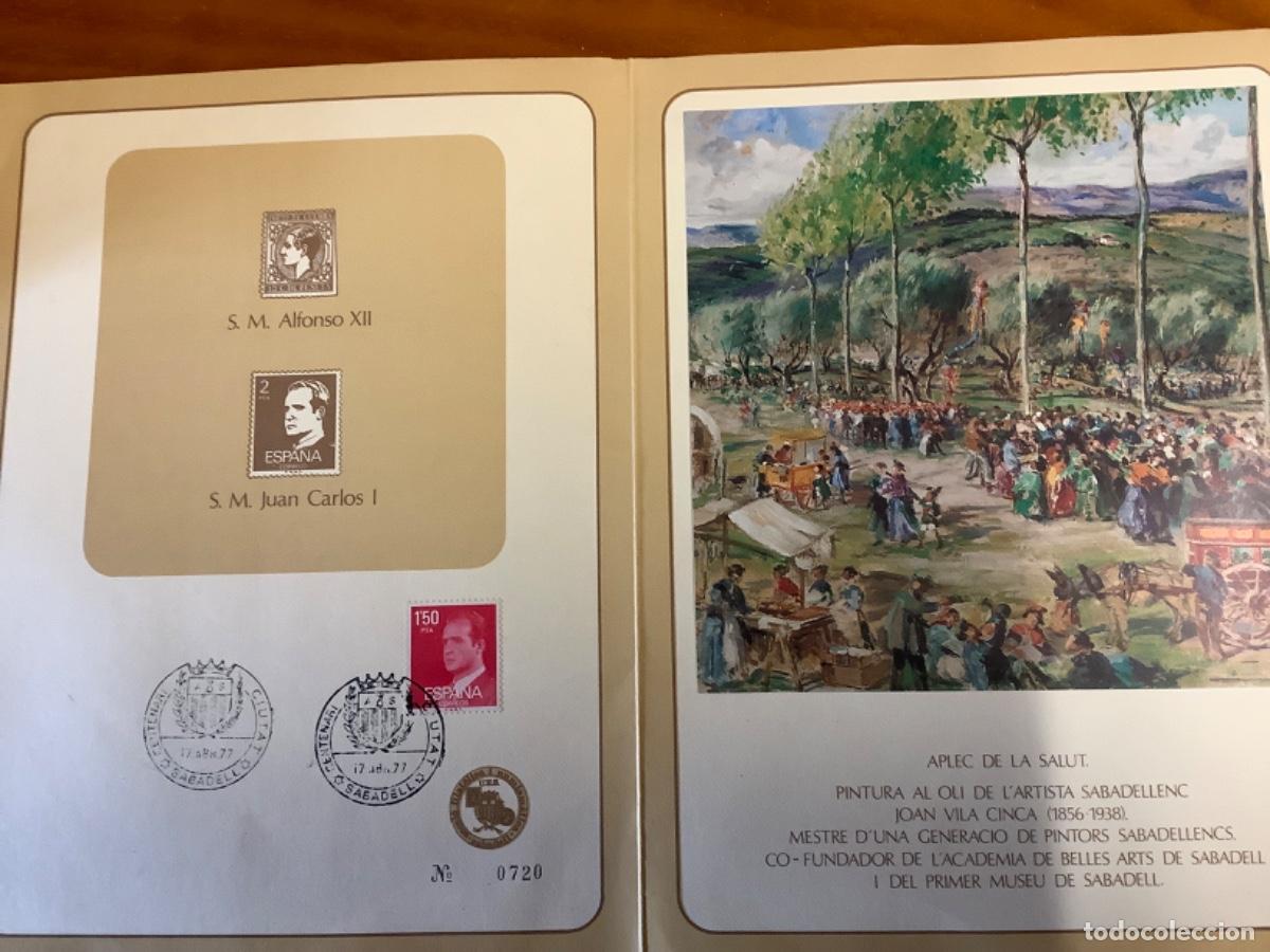 Sellos: CENTENARI SABADELL CIUTAT TRIPTICO - Foto 2