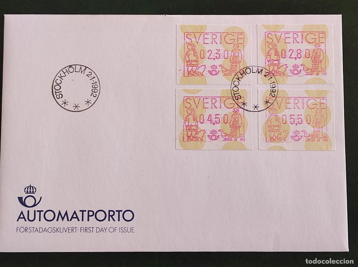 Sellos: Sobre primer d&iacute;a de Suecia 1992 - Foto 1