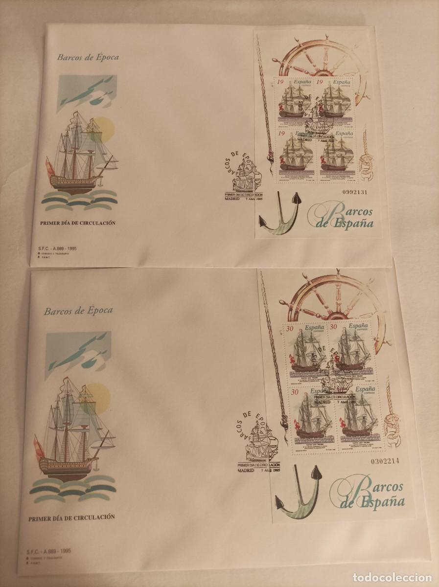 Sellos: Sobres de sellos. Barcos de espa&ntilde;a - Foto 1