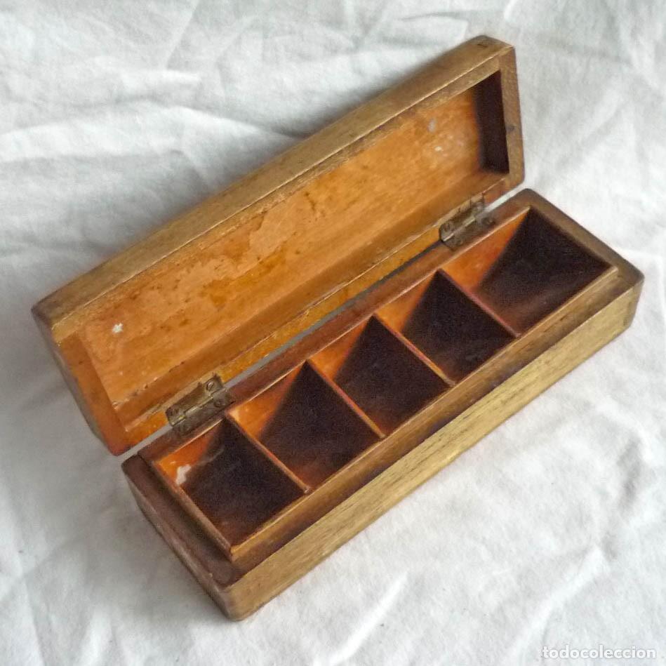 Sellos: Caja de madera para sellos de correos - Foto 1