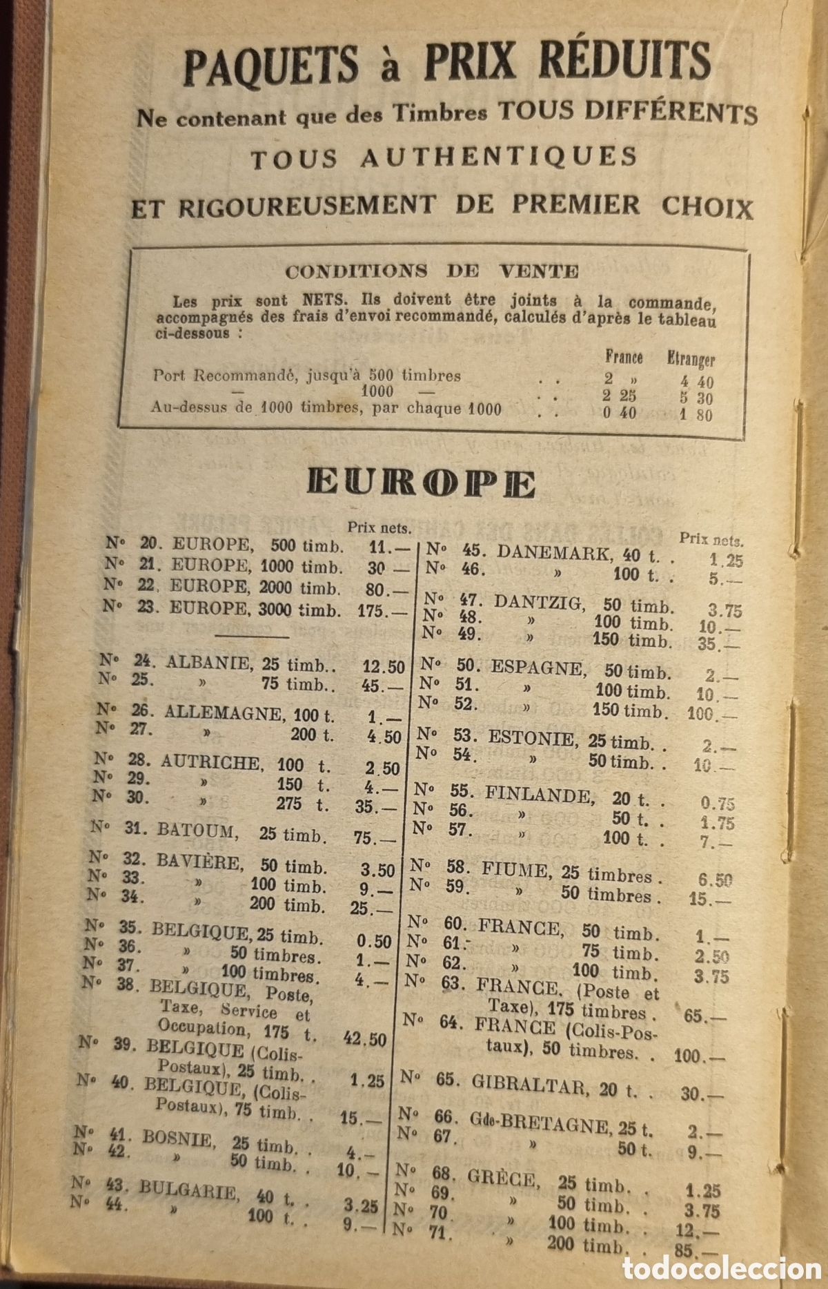 Sellos: Cat&aacute;logo Yvert & Tellier Champion 1937 - Foto 2
