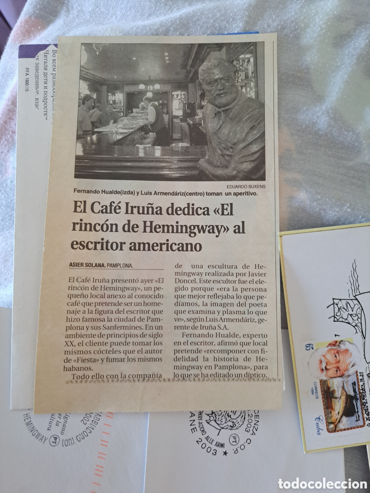 Sellos: Filatelia &rdquo;HEMINGWAY&rdquo; - Foto 2