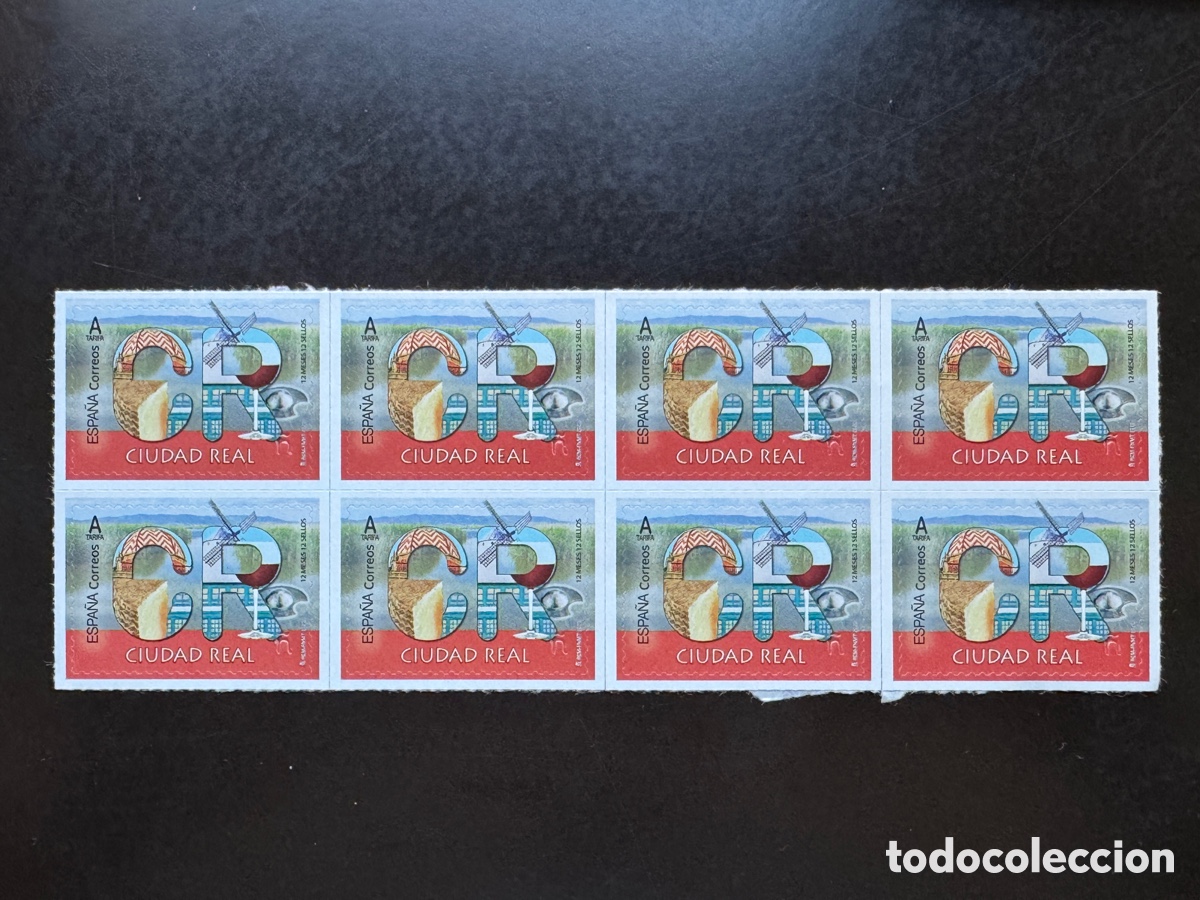 Sellos: 8 sellos Tarifa A Ciudad Real - Foto 1