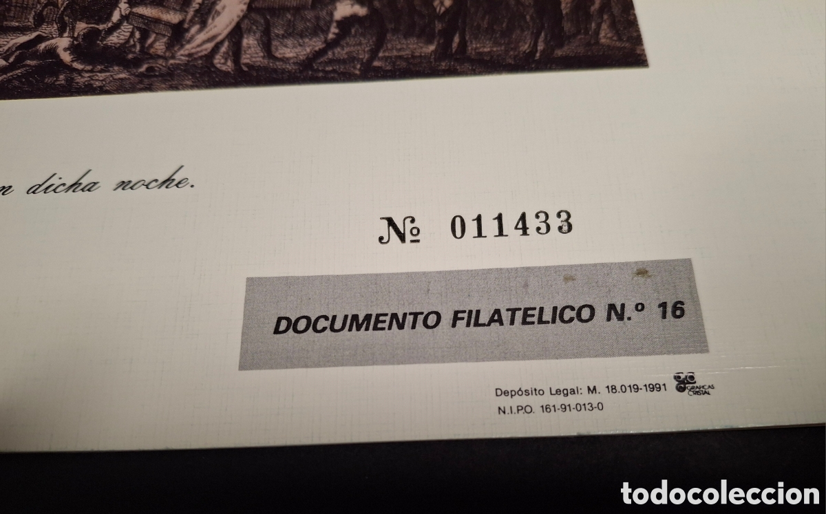 Sellos: DOCUMENTO FILAT&Eacute;LICO N&deg; 16, 1991 - Foto 3