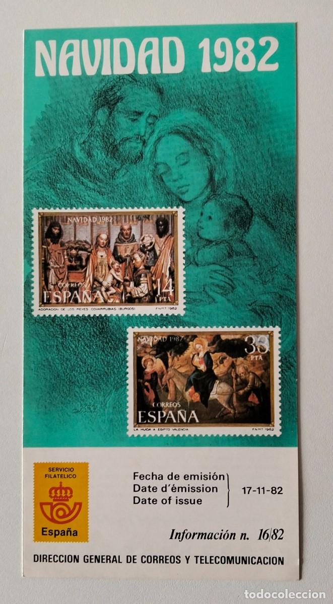 Sellos: SELL5 PROSPECTO FECHA DE EMISION NAVIDAD 1982 - Foto 3