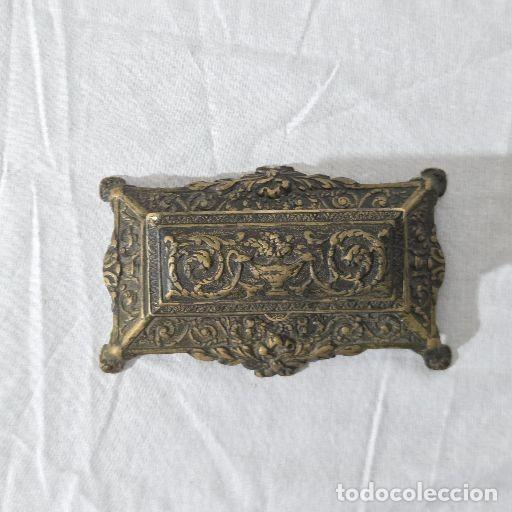 Sellos: Antigua caja para sellos en bronce - Foto 14