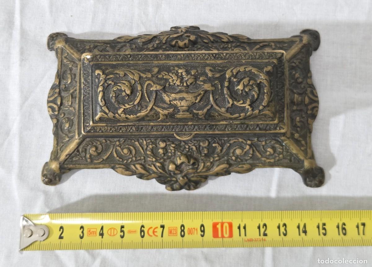 Sellos: Antigua caja para sellos en bronce - Foto 16