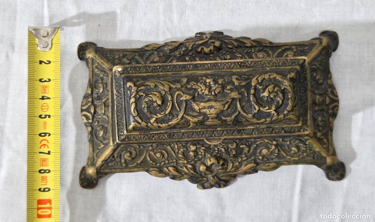 Sellos: Antigua caja para sellos en bronce - Foto 17