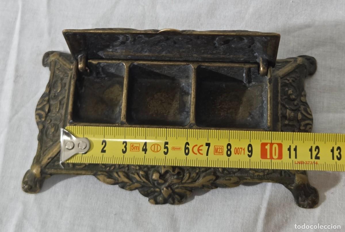 Sellos: Antigua caja para sellos en bronce - Foto 19