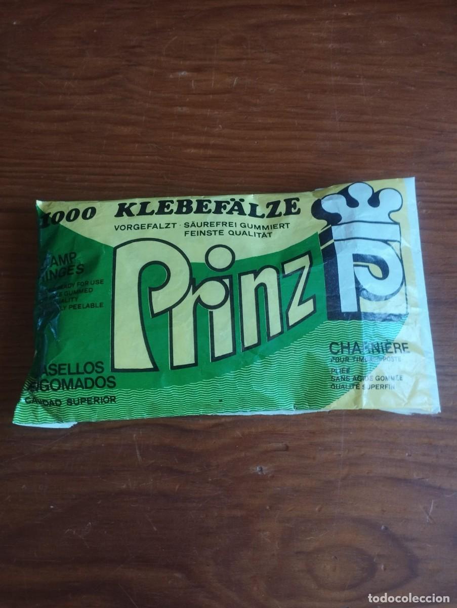 Sellos: Fijasellos (tambi&eacute;n llamados charnelas o stamp hinges) de la marca Prinz