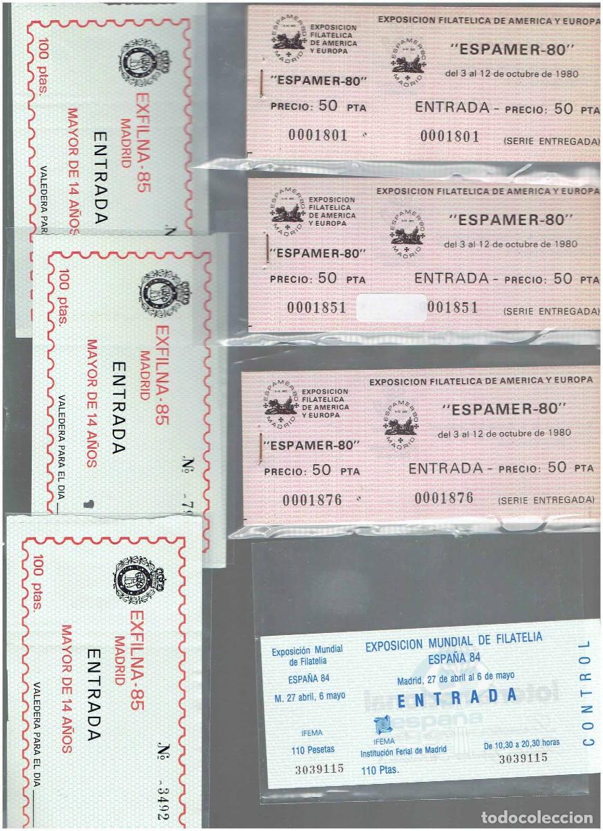 Sellos: FA8993. HISTORIA POSTAL. Gran conjunto de entradas a diferentes exposiciones filatelicas