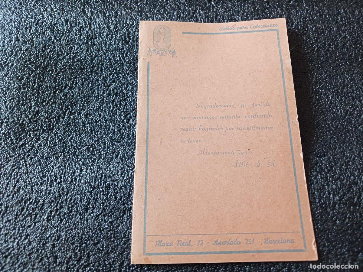 Sellos: PEQUE&Ntilde;A CARPETA DIPTICA DE ALFIL, SELLOS PARA COLECCIONISTAS, PLAZA REAL BARCELONA