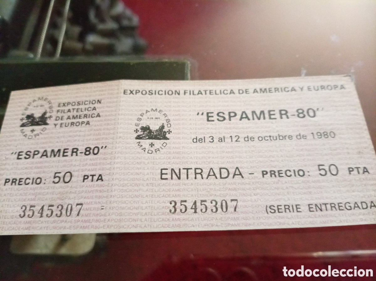 Sellos: Entrada sin usar exposici&oacute;n filatelica8