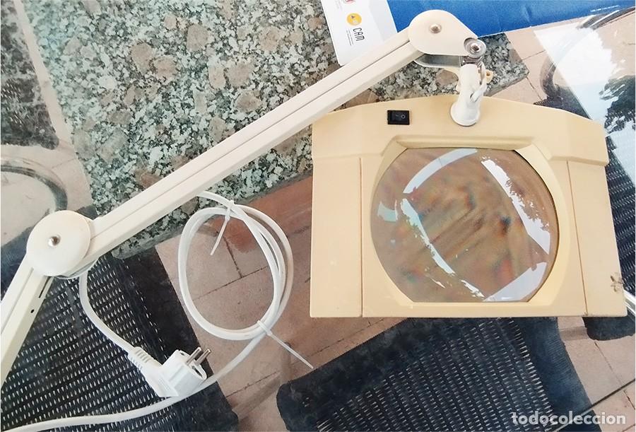 Sellos: GRAN LUPA LAMPARA MIDE 28/22 CM EL CRISTAL 19/15 CM FUNCIONA CORRECTAMENTE