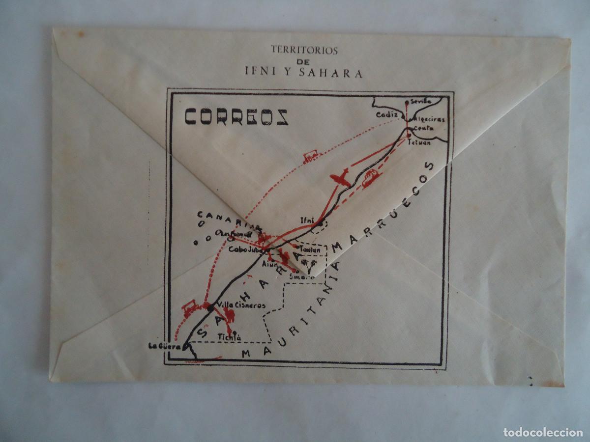 Sellos: SOBRE DE CORREOS PARA TERRITORIOS DE IFNI Y SAHARA. RARO. PP -13