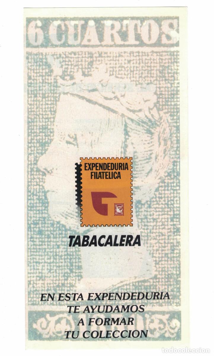 Sellos: Cartel Expendidur&iacute;a Filat&eacute;lica Tabacalera Espa&ntilde;a a&ntilde;os 80 promoci&oacute;n coleccionismo sellos