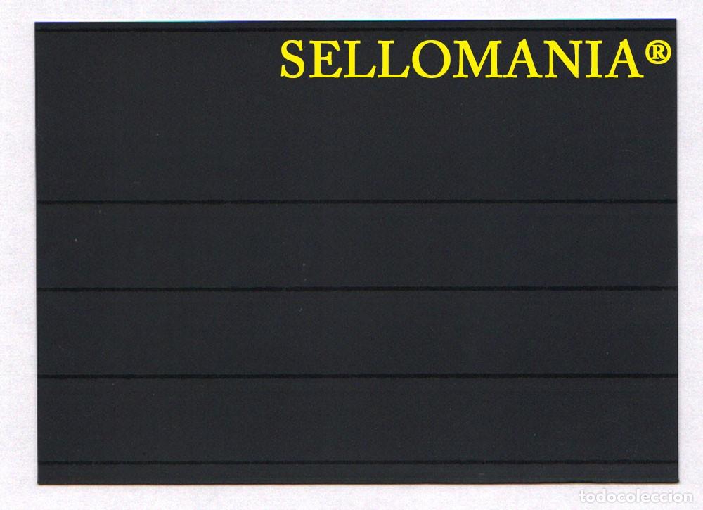 Sellos: 100 FICHAS PROTECTORAS CLASIFICADORAS DE 4 BANDAS MEDIDAS 158x113 mm LEUCHTTURM