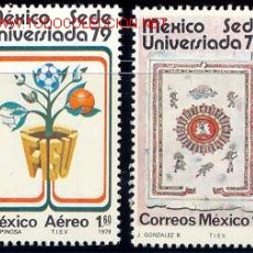 Sellos: MEXICO 1979 872+A-501 DEPORTES 2V 