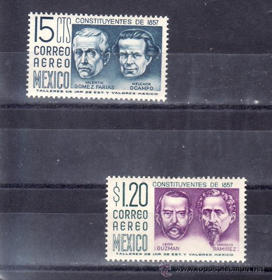 Sellos: mexico a 197/8 con charnela, centenario de la constitucion, - Foto 1