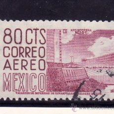 Sellos: MEXICO A 183JA USADA, VARIEDAD DENTADO 10.5 X 10 