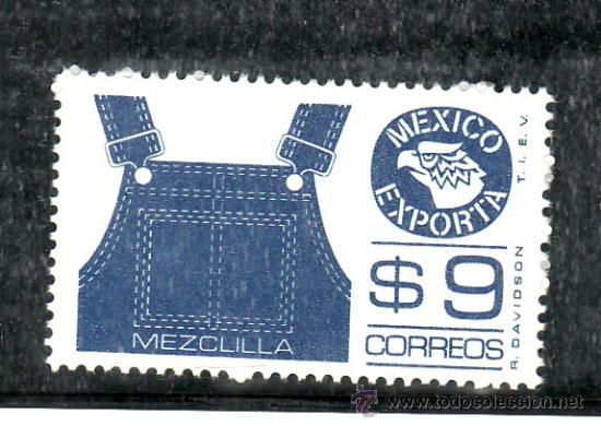 Sellos: mexico 1081 sin charnela, mexico exporta ropa, - Foto 1