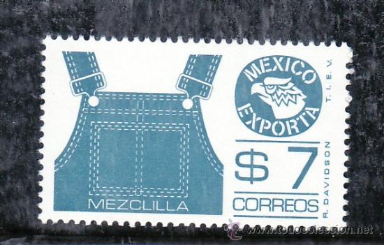 Sellos: mexico 1079 sin charnela, mexico exporta ropa, - Foto 1
