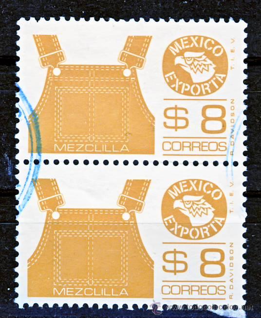 Sellos: MEXICO.- MEXICO EXPORTA: MEZCLILLA.-(2) - Foto 1