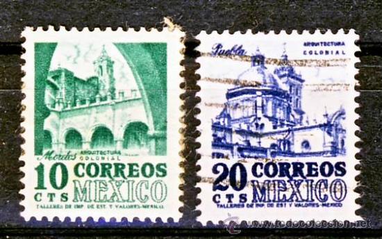 Sellos: MEXICO.- ARQUITECTURA COLONIAL.- (1) - Foto 1