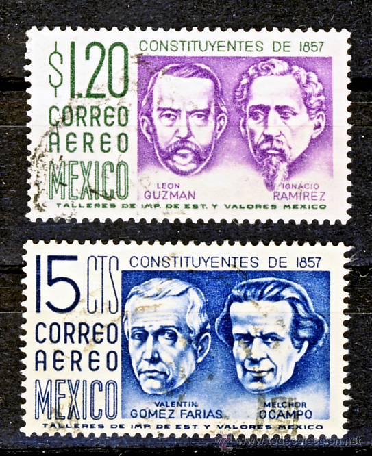 Sellos: MEXICO.- CONSTITUYENTES 1857.- (1) - Foto 1