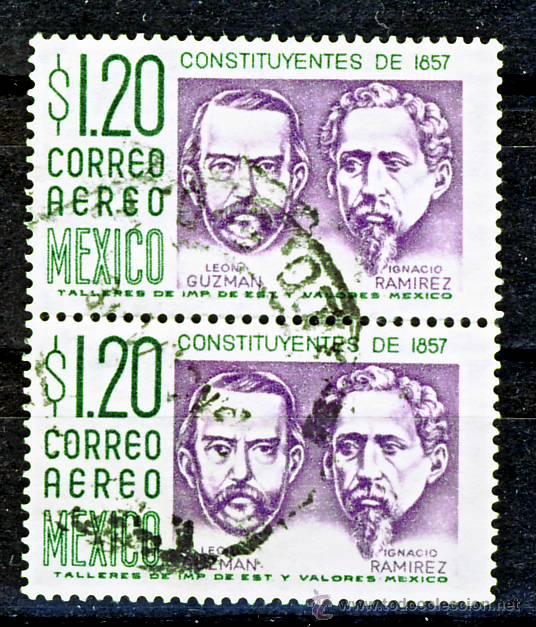 Sellos: MEXICO.- CONSTITUYENTES 1857.- (2) - Foto 1
