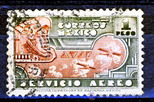 Sellos: MEXICO.- SERVICIO AEREO.- (2) - Foto 1