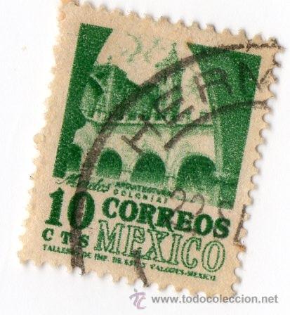 Sellos: 10 CTS MORELOS ARQUITECTURA COLONIAL - Foto 1