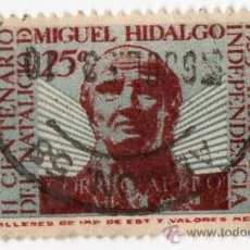 Sellos: 25 C II CENTENARIO DEL NATALICIO DE MIGUEL HIDALGO MÉXICO. Lote 35598611