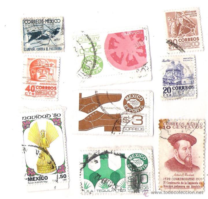 Sellos: NUEVE SELLOS DE MEXICO - Foto 1