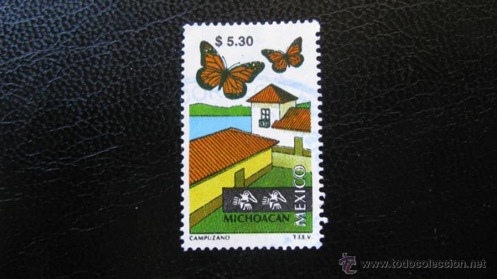 Sellos: sello usado de mexico, michoacan - Foto 1