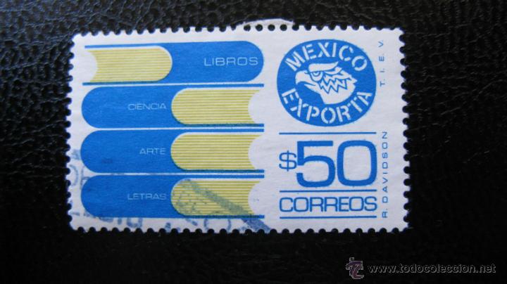 Sellos: sello usado de mexico, exportaciones, libros - Foto 1