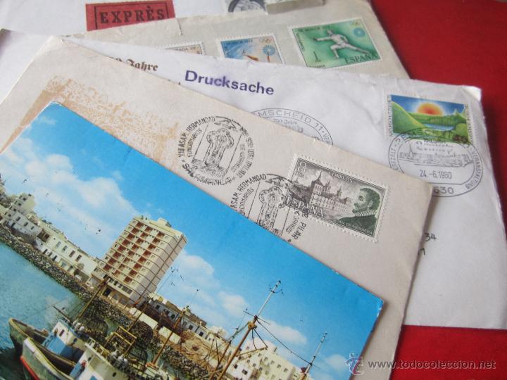 Sellos: Lote de 6 cartas circuladas - Foto 1
