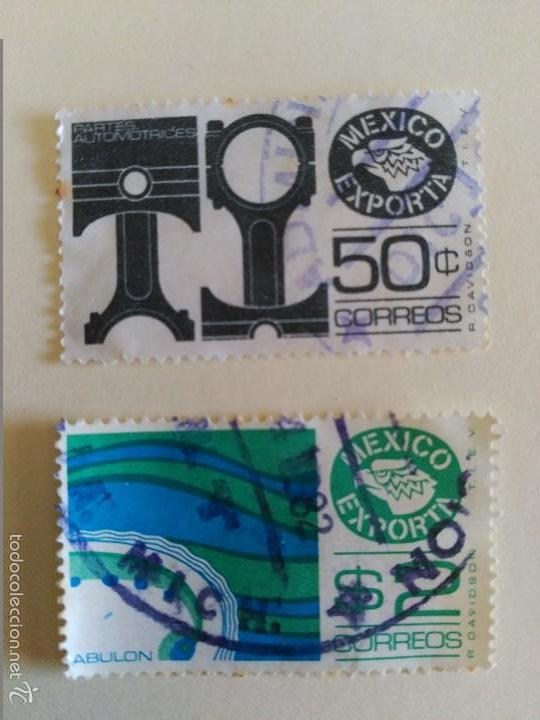 Sellos: 2 valores, usados, exporta. - Foto 1