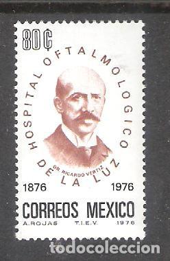Sellos: M&Eacute;XICO  n&ordm; 832** Centenario del Hospital Oftalmol&oacute;gico de la Luz. Completa - Foto 1