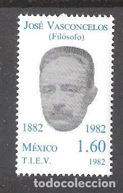 Sellos: M&Eacute;XICO  n&ordm; 1004** Centenario del nacimiento del fil&oacute;sofo Jos&eacute; Vasconcelos.Completa - Foto 1