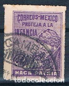 Sellos: M&Eacute;XICO 1929 IMPUESTOS POSTALES USADO - Foto 1